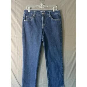 Bandolino Mandie Jeans Blue Denim Size 10 Petite Short Mid Rise Stretch